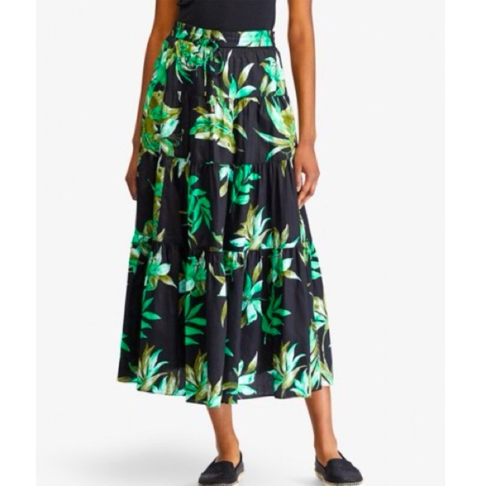 Beautiful Ralph Lauren tiered midi skirt Large